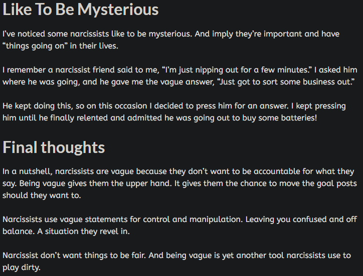 CryptoWZRD_SCAM's tweet photo. 3/ I personally can't say these are the reasons, but as he is a narcissist these would explain a lot of his behavior with replying to people as displayed in this thread instead of giving real answers. https://t.co/lolDIHHiRK