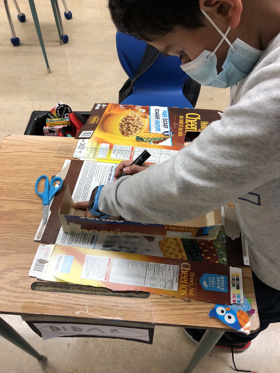 #STEMeducation Gr. 4s wanting to solve a mutual problem: So many supplies &amp; tools without enough storage. Design a Custom Toolbox Maker Challenge was born. Students used design thinking process to innovate. A class visit to Ms. K’s room is always a joy! <a href="/GelfandShelly/">Shelly Gelfand</a> #WeAreCBE