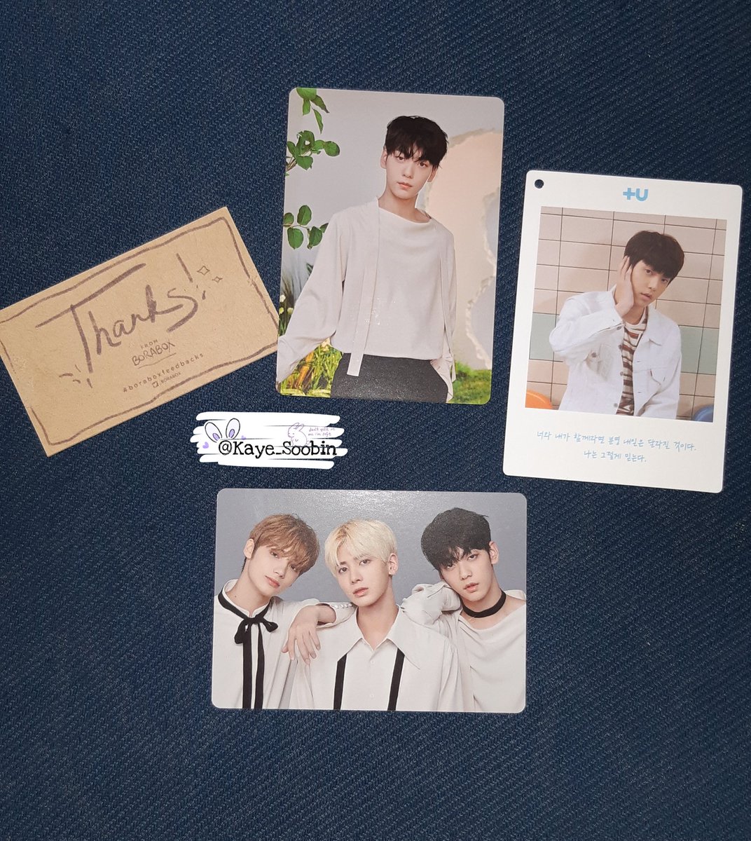 Kaye_Soobin's tweet photo. 《#k_buys》 

finally completed my Soobin actboy mini pcs! 😍

@_borabox thank you so much for securely packing the pcs po! ❤
#boraboxFeedbacks https://t.co/pIfzfrNkWv