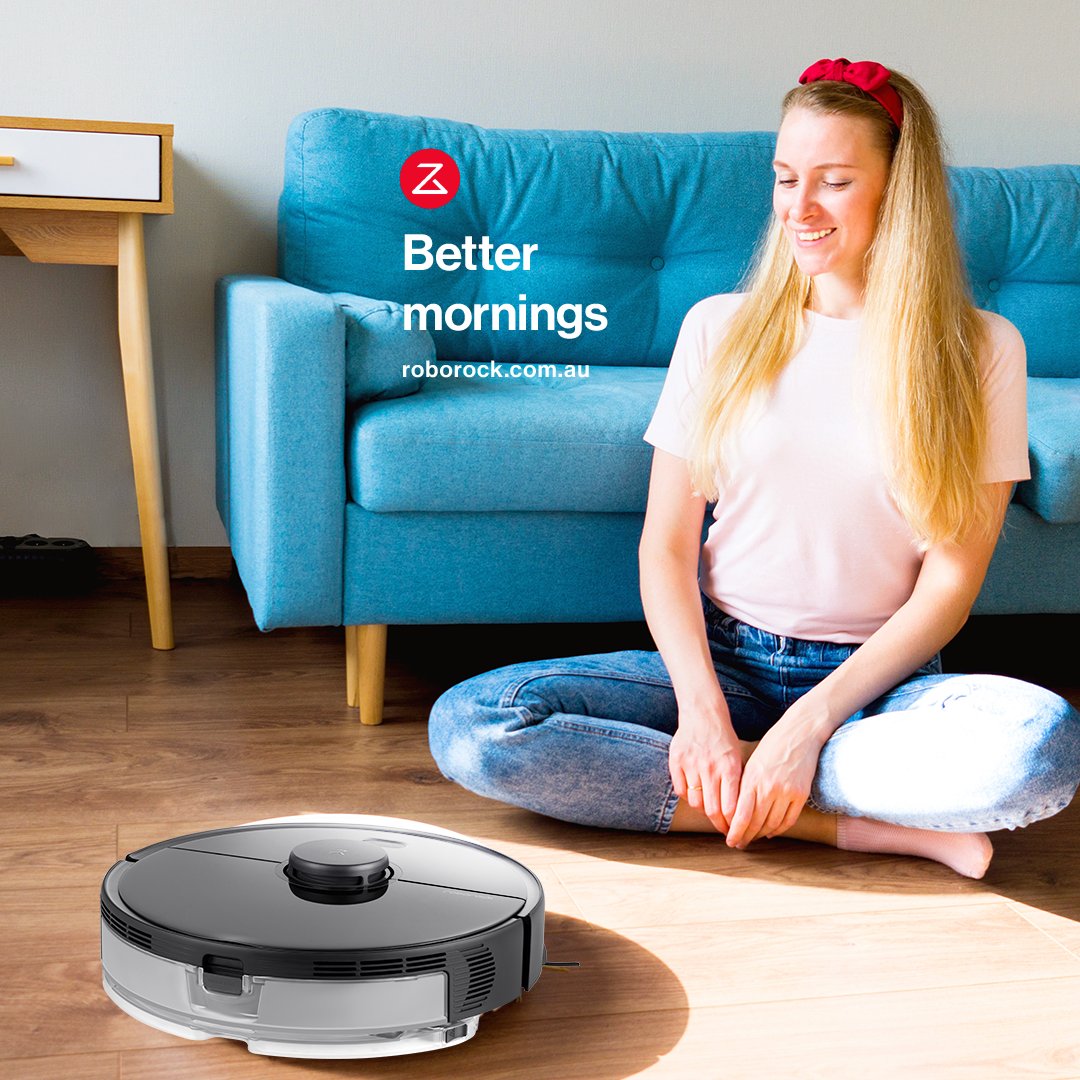 roborockaus's tweet image. Nothing says good morning like a freshly vacuumed home.🌞

With Roborock S5 Max, you can enjoy mornings meditating while our smart vacuum roams around silently, dusting away the clutter.🧹

Make it yours now while we&apos;re still having our Valentines Sale 💝.#vacuum #roborockS5Max