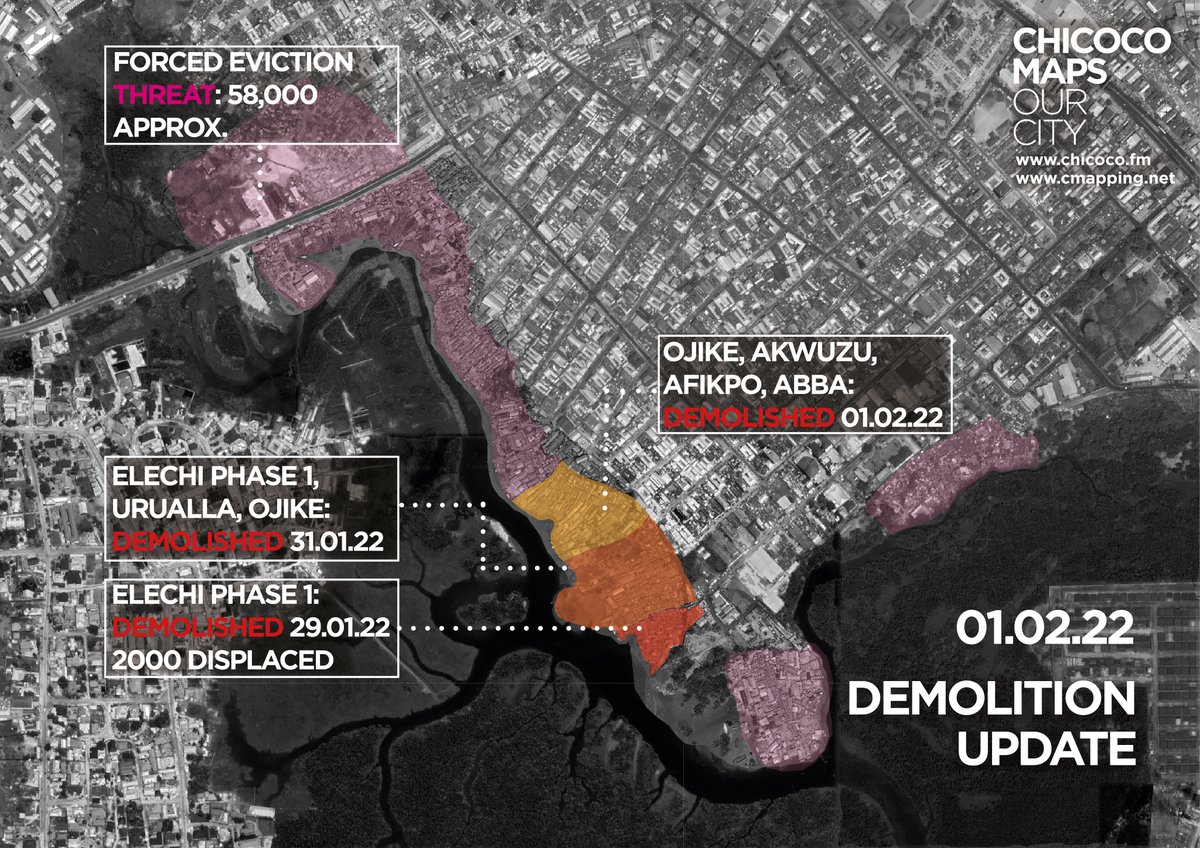DAY 5: another neighbourhood in Diobu, #PortHarcourt, is bulldozed as people scramble out with what they can carry. Further forced evictions expected tomorrow. 

This is #NotANaturalDisaster, but it is a human disaster.