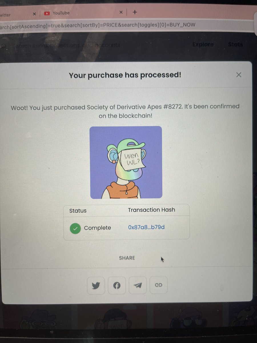 WadeeHabeebi's tweet photo. @DerivativeApes @DerivativeApes 🧹🧹🧹🧹🧹🧹🧹 SWEEP!!!!! Bought 12 SODA APES 🦍 yesterday and 4 more just now!!!! Will be buying on a regular basis!!!! Getting paper hands out and real #SodaGang members only!!!!🚀500RT’s I’ll buy ♾:)we’re going to the moon mark my words!!🚀🚀🚀 https://t.co/g24IWbJETN