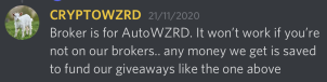 CryptoWZRD_SCAM's tweet photo. 1/ Since 2020 this emotional &amp; psychological manipulator kept making grandiose promises about Auto WZRD, platform upgrades, WZRD Fund, all types of things to string people along for the long-run and we all are that shit up. https://t.co/OLMtaZFRmG