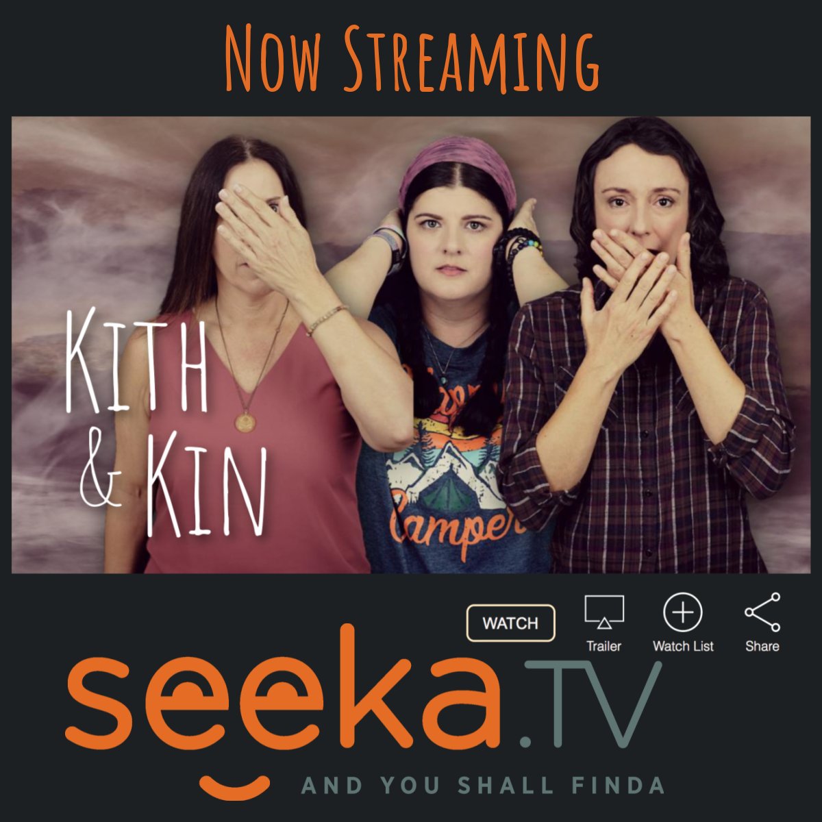 The series is now streaming on @SeekaTV . Watch via SeekaTV app on Roku/Apple TV or online at watch.seeka.tv/en/kith-kin.