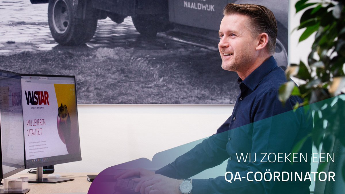 We’re hiring!⭐Ben jij een doorpakkende QA-Coördinator die kennis heeft van kwaliteitssystemen én snel kan schakelen? Dan zoeken wij jou! Solliciteer direct: valstar.com/nl/vacatures/q…