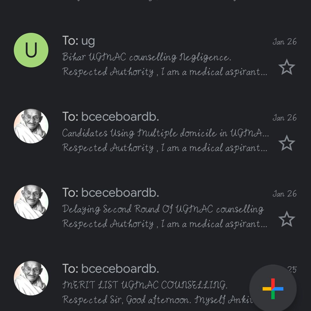 Ank1t_05's tweet photo. Numbers of Mails sent by many students , yet ZERO response , Zero Transparency , ZERO answerability.
#ReleaseBceceMeritList 
@officecmbihar  @NitishKumar @ithappensinkota  @News18Bihar @BiharTakChannel https://t.co/tnOM3fyh7H