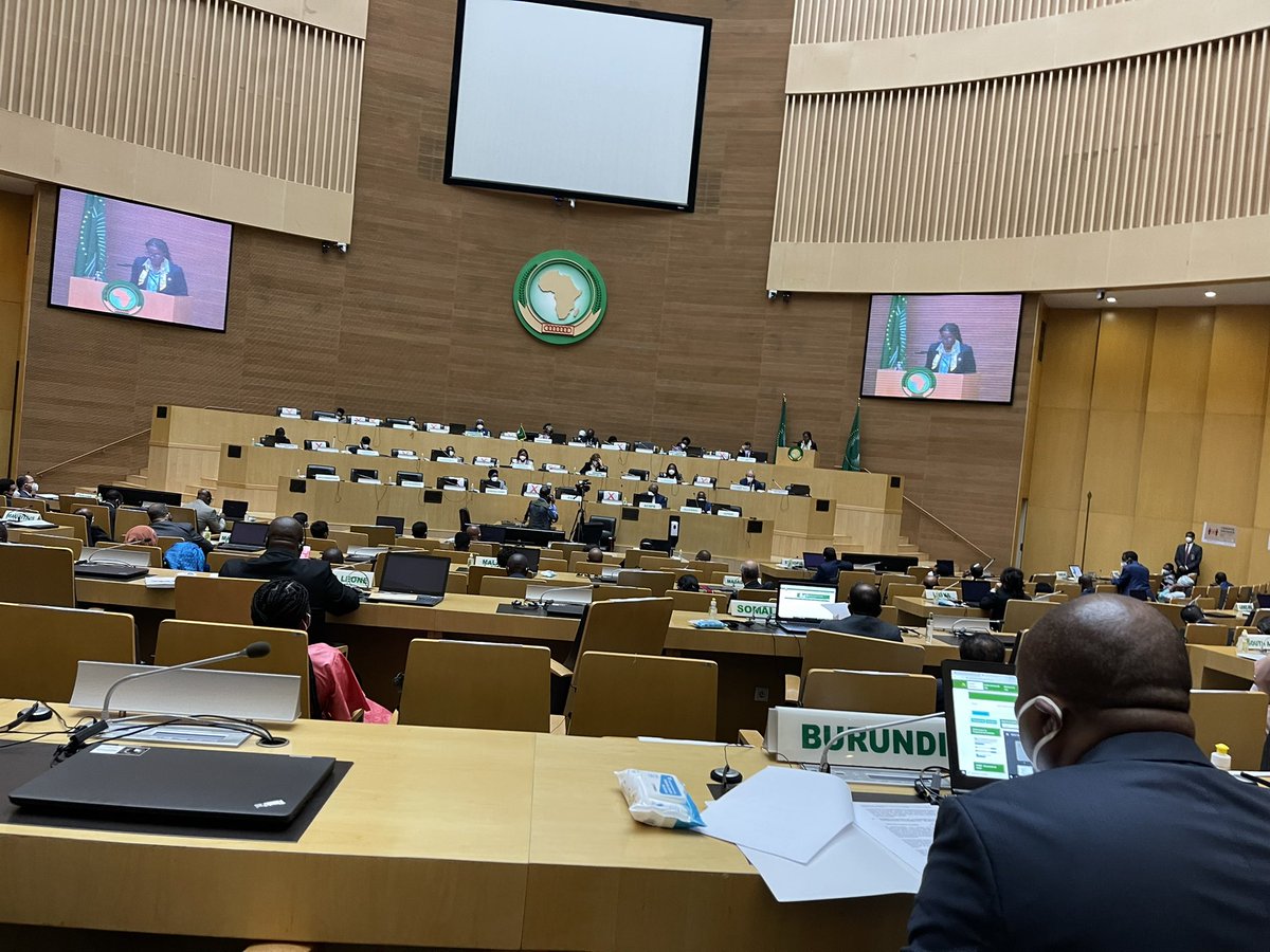 BurundinAddis's tweet photo. H.E. @AShingiro attends the opening ceremony of the 40th Session of the Executive Council of the African Union Summit, in #AddisAbaba, #Ethiopia. https://t.co/diqlMLmAaD