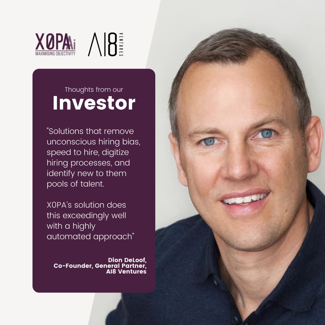 X0PAAI's tweet image. X0PA AI secures $4.2M in Series A funding. Dion DeLoof, Co-Founder and General Partner at AI8 Ventures shares his thoughts as he joins X0PA AI’s board.

Read our whole announcement on x0pa.com/x0pa-ai-raises…!