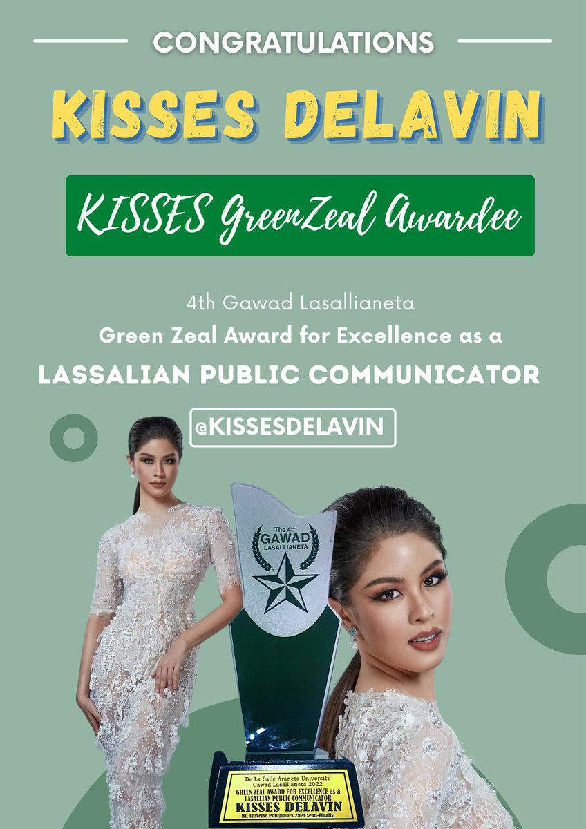 Another achievement to be proud of, we are grateful to hear this and will always be proud of you since day 1 <a href="/KissesDelavin/">Kisses Delavin</a>. 

Again, congratulations 

KISSES GreenZeal Awardee

Your greatness and existence is always  admirable. #KissesDelavin