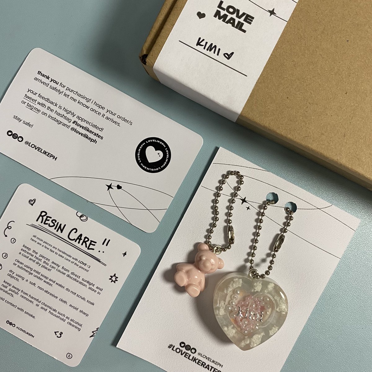 haejaeheart's tweet photo. 🪞love mail from @lovelikeph ! 

my first resin heart shaker arrived safely and i love it so much 🥺🤍 thank u my dearest gift-giver na ayaw pa rin umamin haha 😤 i will cherish this 4ever 💗 

#lovelikerates 🎀 https://t.co/nUm9voL8ET