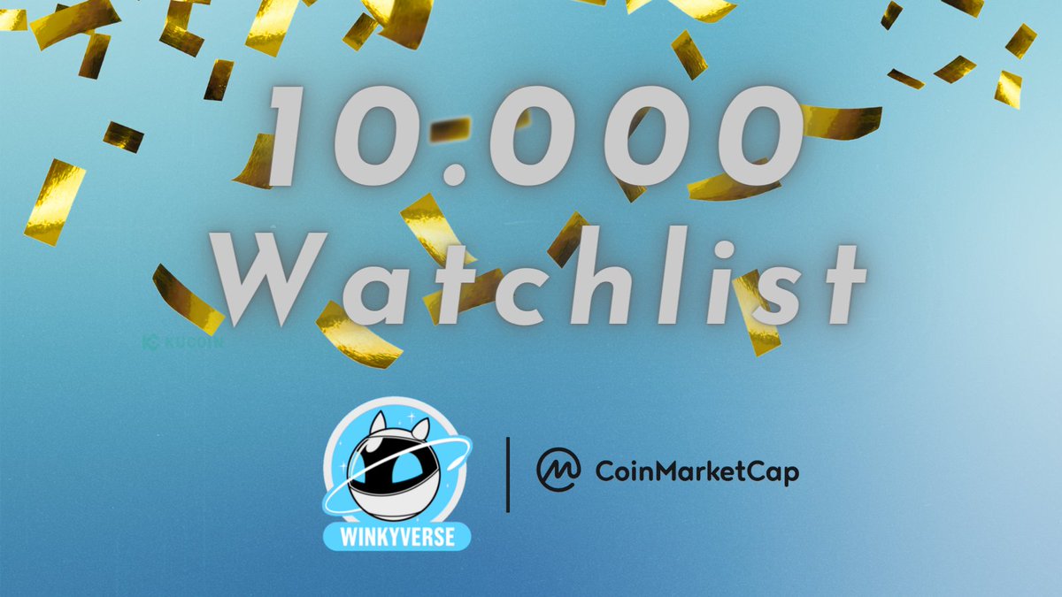 The Winkyverse – Education with AI, Web3 & Gaming (@thewinkyverse_) on Twitter photo The Winkyverse ⭐️👈
Register on <a href="/CoinMarketCap/">CoinMarketCap</a> & add The Winkyverse to your Main Watchlist:
➡️coinmarketcap.com/currencies/the…
10,000 people already support $WNK
Thank you🙏
Let's keep growing!🚀 The Winkyverse ⭐️👈
Register on <a href="/CoinMarketCap/">CoinMarketCap</a> & add The Winkyverse to your Main Watchlist:
➡️coinmarketcap.com/currencies/the…
10,000 people already support $WNK
Thank you🙏
Let's keep growing!🚀