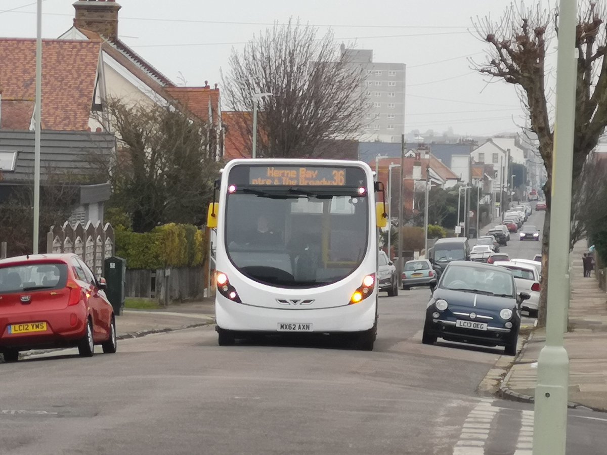 RegentCoaches's tweet photo. Good morning! Margate seafront is now open so all buses are now reverting to their normal line of route. #service35 and #service36 are now both serving #margate Cecil Square again. https://t.co/fB06STn8Kc