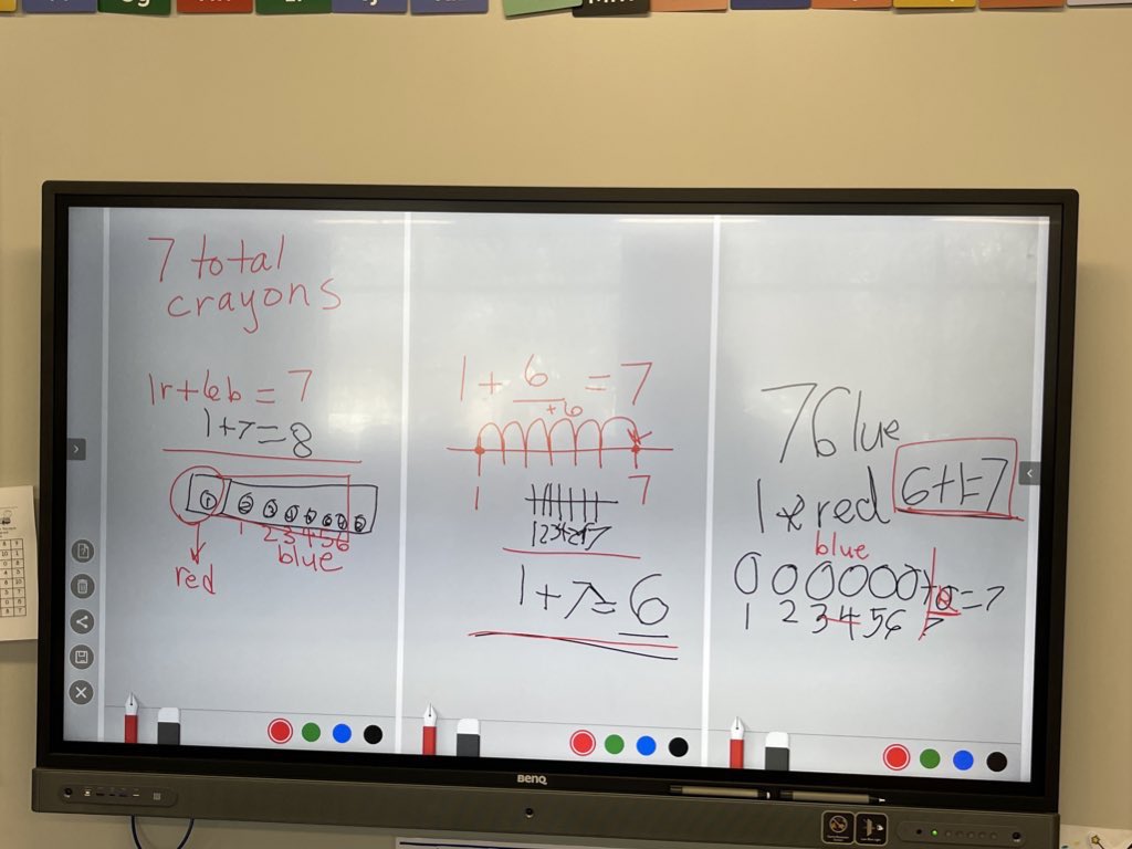 Math practice MP3: what does it look like when first graders share their thinking and then the class makes it stronger? This. <a href="/TosaMcKinley/">McKinley Elementary</a> <a href="/tosaschools/">Wauwatosa Schools</a> #firstgrade #TosaProud