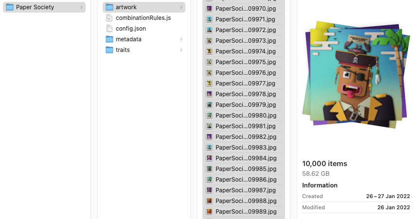Quality was something @The_Papertopia was not willing to compromise

When generating 10,000 high-quality NFT images, the processing time and size can become an issue. Speed improvements are already underway

Art (and code) is all in the details

#cnft #nfts