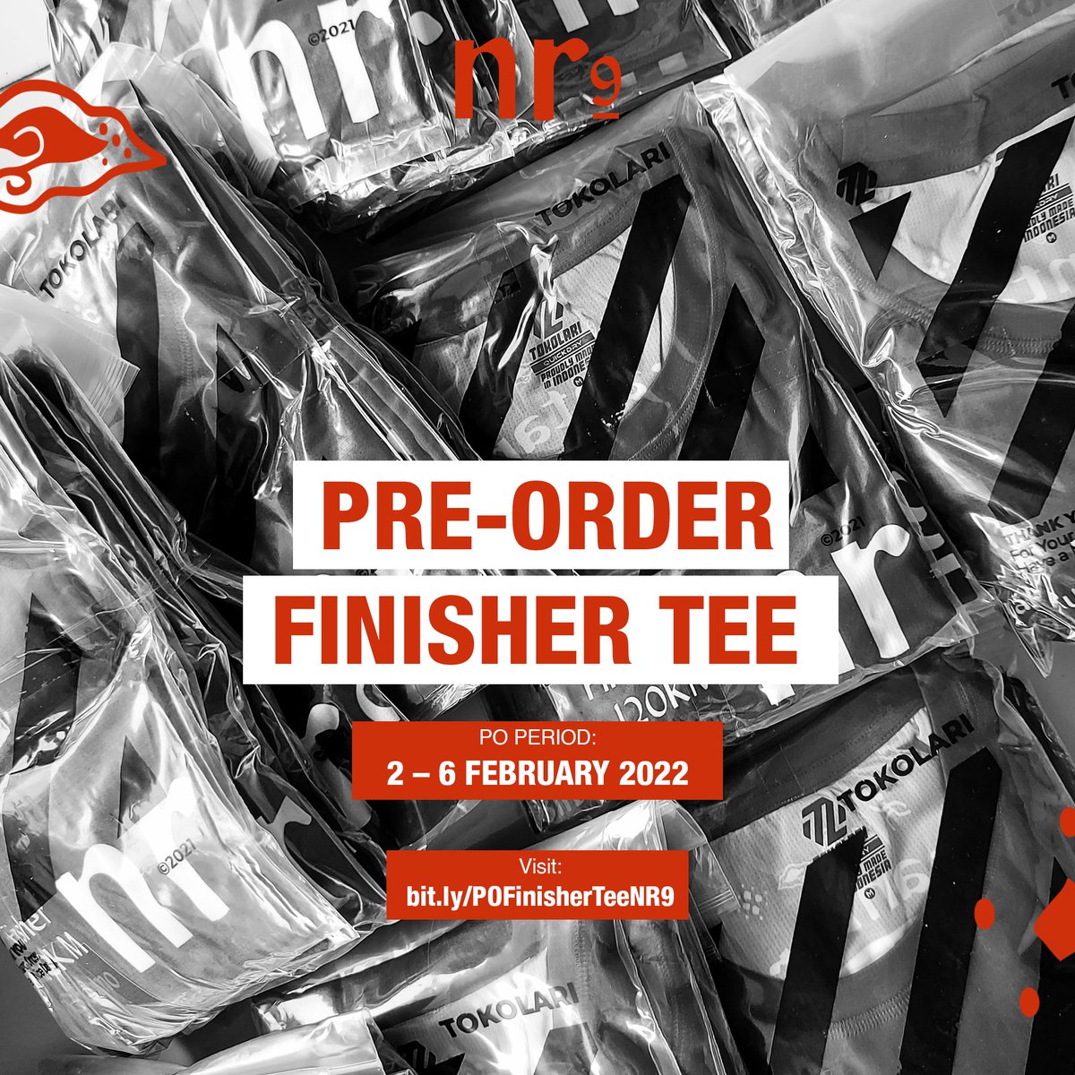 NusantaRun's tweet photo. Kabar baik! Bagi finisher NusantaRun Chapter 9 yang lupa pesan finisher tee saat registrasi, kini teman-teman dapat mengikuti pre-order.

Pre-order now:
https://t.co/92OTewwr1b (link in bio) https://t.co/x2DiFplqOY
