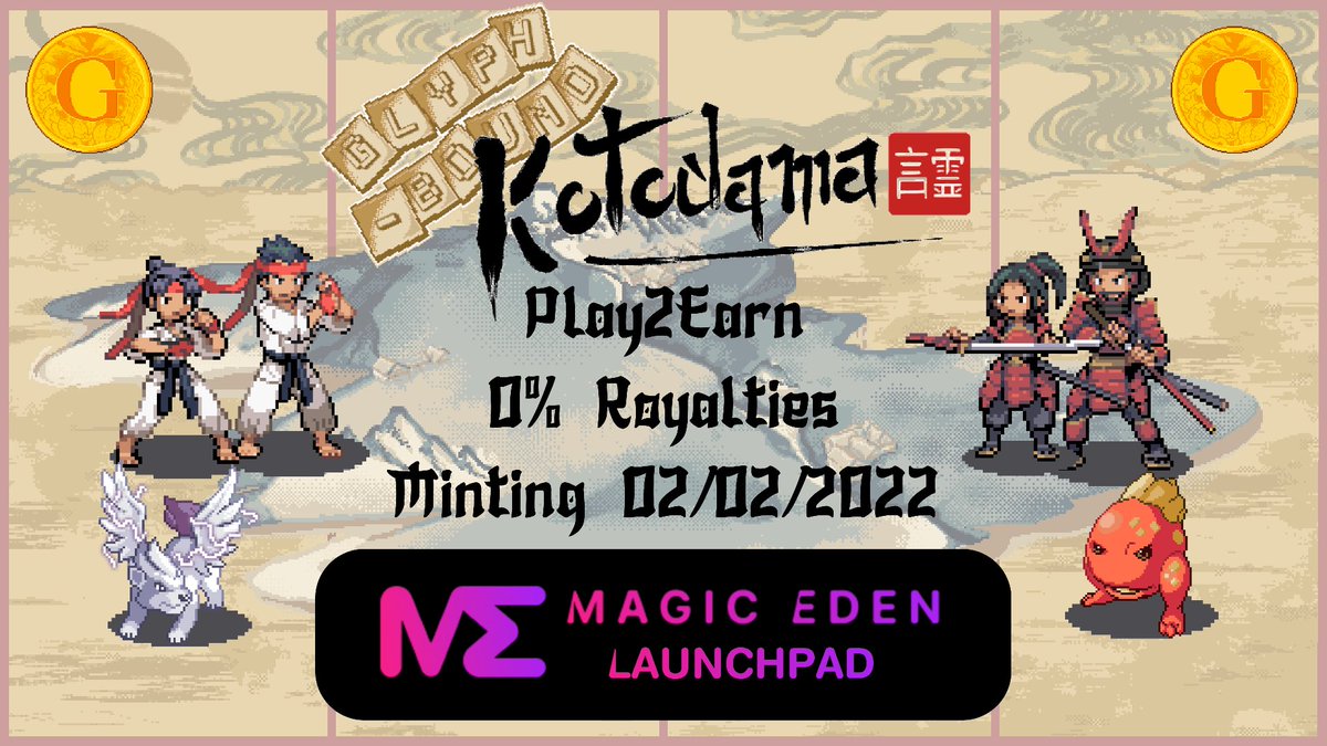 orangefocal's tweet image. Looking for a juicy mid-week #NFTGame mint?

@GlyphBound is doing their final mint for their 0th Edition Ultra-Rare Kami.

Price: 1.5 SOL, Date: 02/02/2022, Time: 2220 UTC

Conversion:
10:20 PM UTC | 5:20 PM EST | 2:20 PM EST

WL: 2 Hours, then Pub, then Secondary right after.