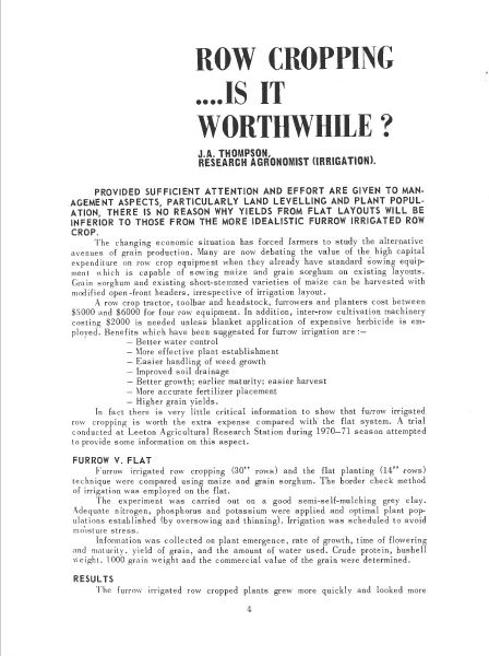 IRECNSW's tweet photo. #FlashbackFridays IREC Large Area Newsletter No.81,1972. 'Row cropping....Is it worthwhile?'. 
IREC members can access old versions of the Farmers' Newsletter go to https://t.co/CHmKptZqMa and sign in to view. #History https://t.co/9QDolWAeHC