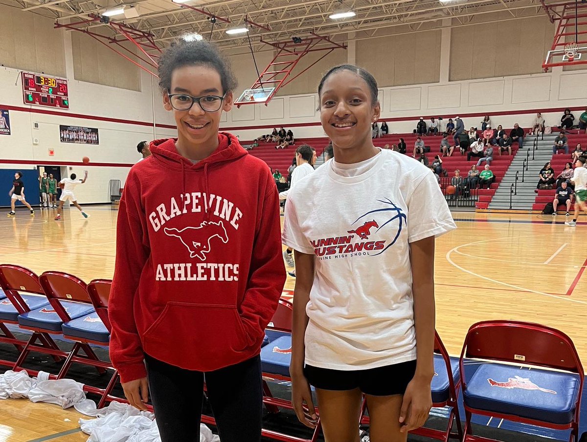 Middle school night at GHS with the two GMS representatives that dominated half time knockout! <a href="/GHSLADYMUSTANGS/">GHS LADY MUSTANGS</a> <a href="/GCISD_Athletics/">GCISD Athletics Dept.</a>