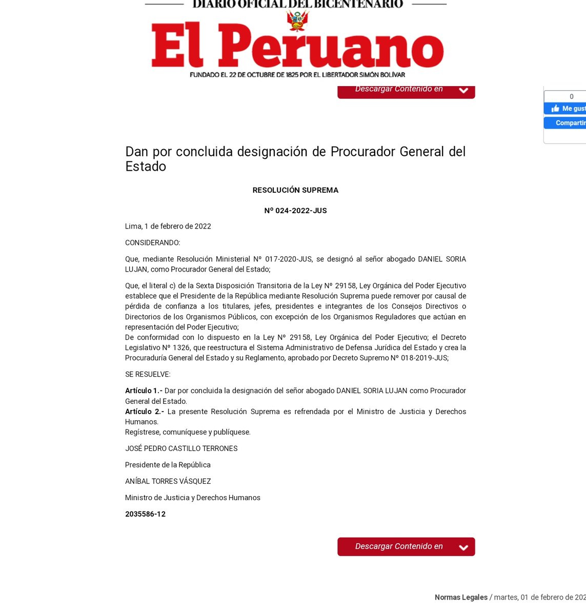 karembq's tweet photo. #LoUltimo El presidente Pedro Castillo y el ministro de Justicia, Anibal Torres, dan por concluida la designación de Daniel Soria como procurador General del Estado

Fue la primera acción de Torres tras su ratificación. Soria había denunciado a Castillo por Sarratea, visitas y KL https://t.co/Wc7AxntUD0