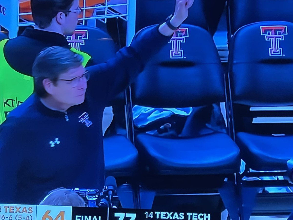 DickieV's tweet image. .@TexasTechMBB wins a @Big12Conference  battle vs @TexasMBB by 13  Certainly not the return that the fierce competitor Coach Beard wanted in going back to Lubbock . This is a PHYSICALLY TOUGH RED RAIDER TEAM&amp;amp; they r well coached . Remember name THE PROF of D MARK ADAMS!