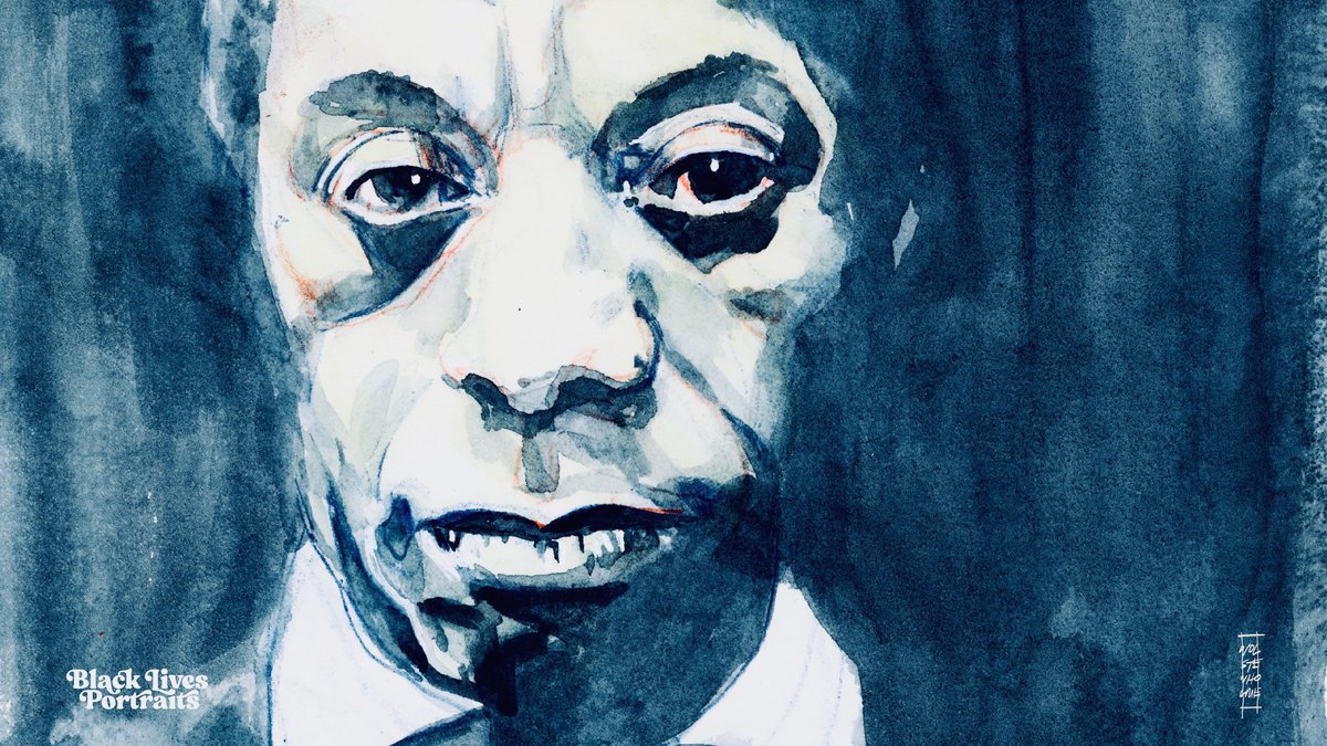 This month I'm launching the paintings as a series called 'Black Lives Portraits'. James Baldwin 4K wallpaper - please use and share 🙏
‘I can’t believe what you say, because I see what you do'—James Baldwin 
#BlackHistoryMonth #blacklivesmatter #BlackLivesPortraits #jamesbaldwin