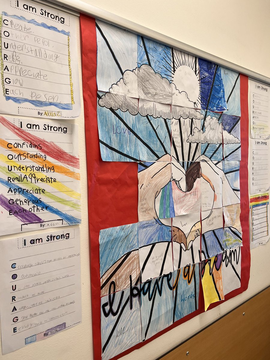 Principal_A_G's tweet photo. A few snapshots of student work to honor the message and legacy of Dr. Martin Luther King Jr. 🌟 https://t.co/2dNtbQHfOD