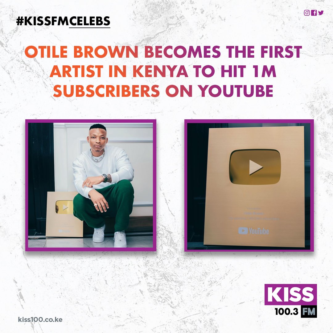 Gold Creator Award!! Congratulations <a href="/OtileBrown/">#wegotnothingbutlove</a> on this achievement. 👏🏽👏🏽 #KissFmTrends