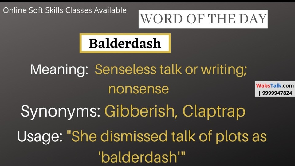 Wabs Talk 🎙️ on X: ( #Join:9999947824) #Word of the Day