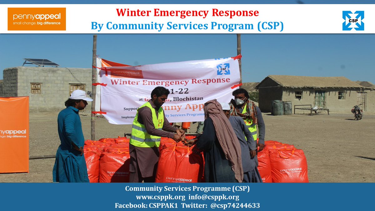 csp74244633's tweet photo. Community Services Programme (CSP) Volunteers are engaged to distribute NFI's among the most deserving community. With the help of Penny, Appeal CSP is distributing NFI’s to 150 vulnerable and marginalized households who had lost their resources during the flood in Pasni, Gawadar https://t.co/EONZLnL9fa