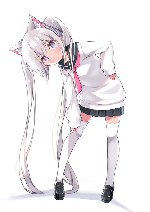 シロツインテ #ツインテールの日 