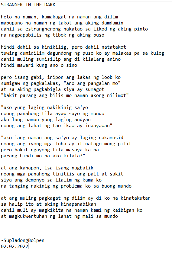 STRANGER IN THE DARK
by SupladongBolpen
requested by @Helquiin28 

#SupladongBolpen  #RPS