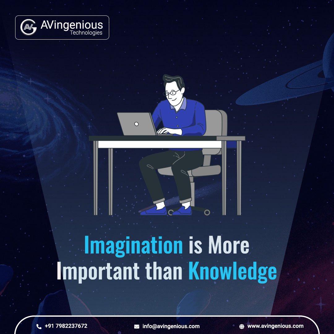 AVingenious's tweet photo. Imagination- art to recreate something in your mind which may or may not exist in reality.
Knowledge- art of gathering and understanding about something which actually exist.
Which one is important according to you?
#imagination #knowledge #wednesdaythought #avingenious https://t.co/FRT3zDJcWH