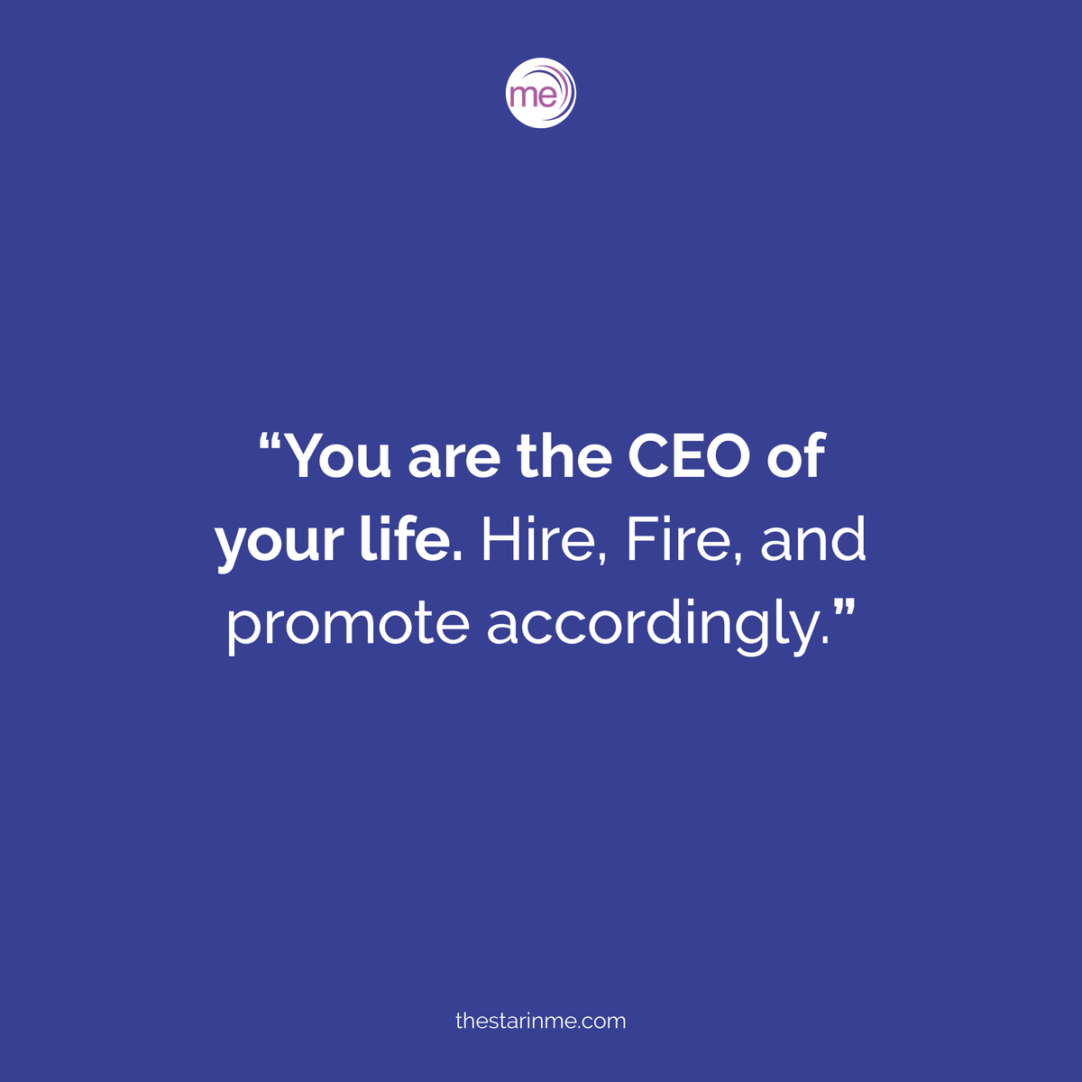 Small reminder that you are the CEO🔥 of your life and no one else should control it.

#TheStarInMe #womenceomindset #successfulwomen #womeninbusiness #thefutureisfemale