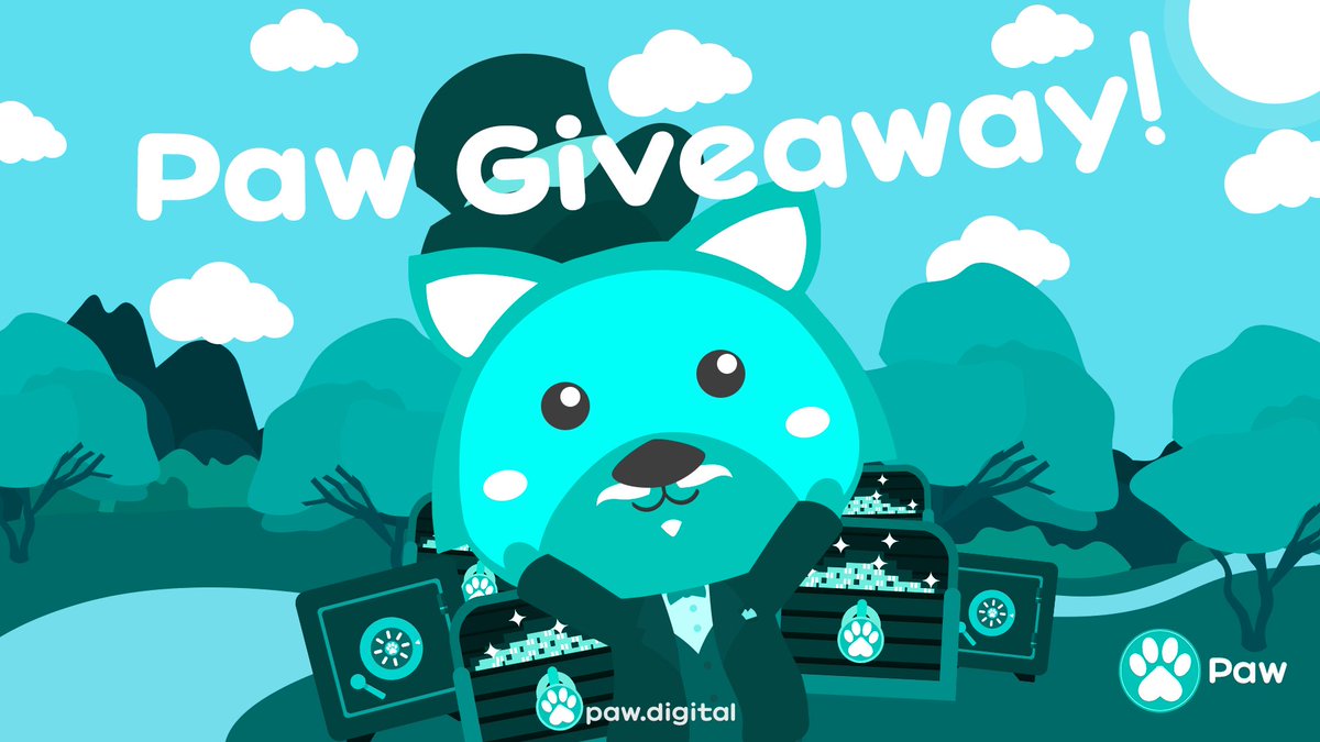PAW_digital's tweet image. You guys asked a lot and we're finally bringing it! Our first #CryptoGiveaway where 3 lucky winners will receive 125, 50 and 30 USD worth of $PAW! 🐾 💚

✅ Follow @PAW_digital
✅ RT
✅ Like
✅ Reply with 3 tags/names of #Cryptos that remind of $PAW 

Enter until 23:59UTC 8th Feb