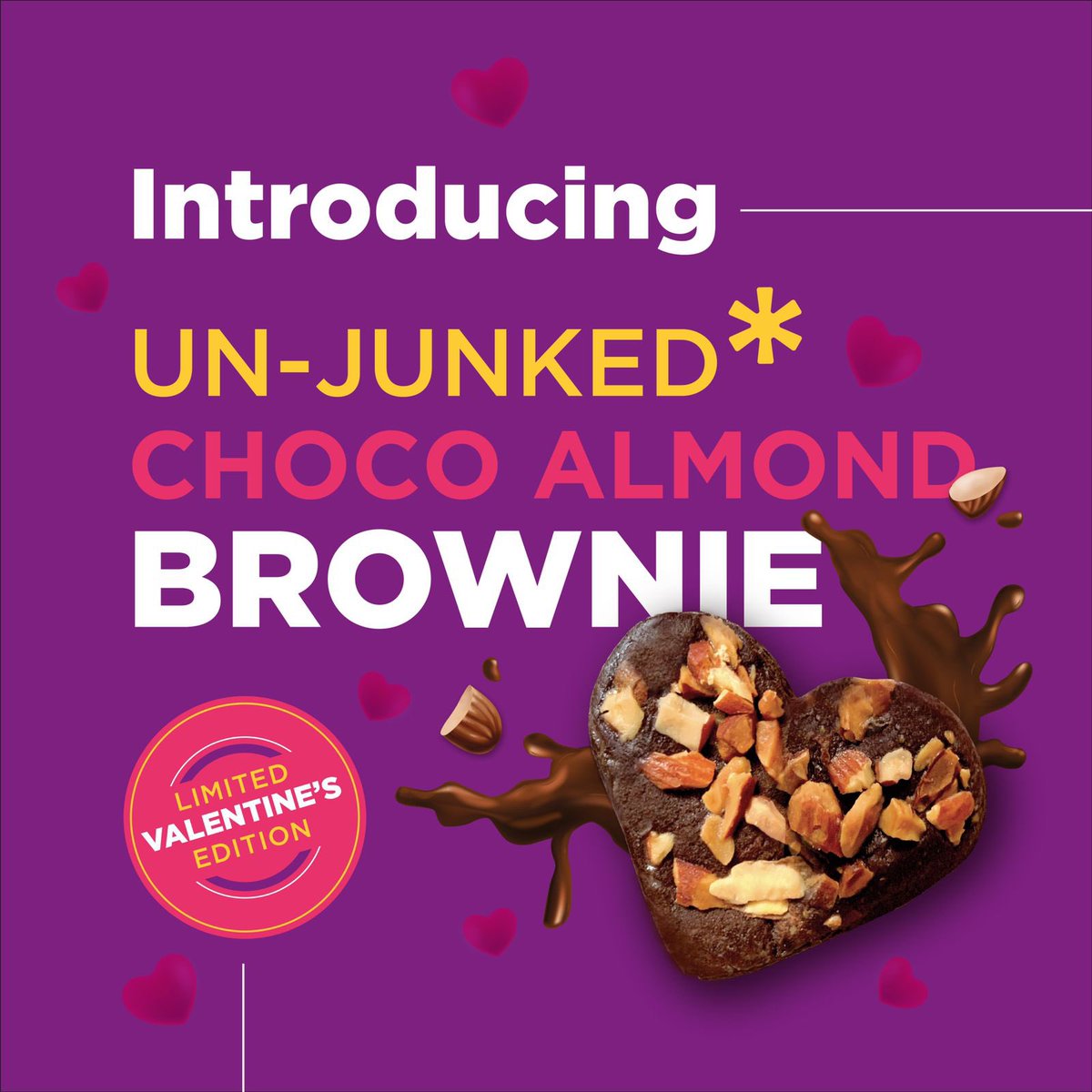 OpenSecretSnack's tweet photo. โค๏ธNEW LAUNCH - LIMITED EDITIONโค๏ธ
Introducing Indiaโs first #UNJUNKED BROWNIE. Full of love, free of junk! ๐
Limited pieces only! ๐จ
This valentines the only love to have is #unjunkedlove ๐ฅฐ
Shop this perfect #valentinesgift from https://t.co/44nnEkD1Rv https://t.co/SIZEeTlDcA