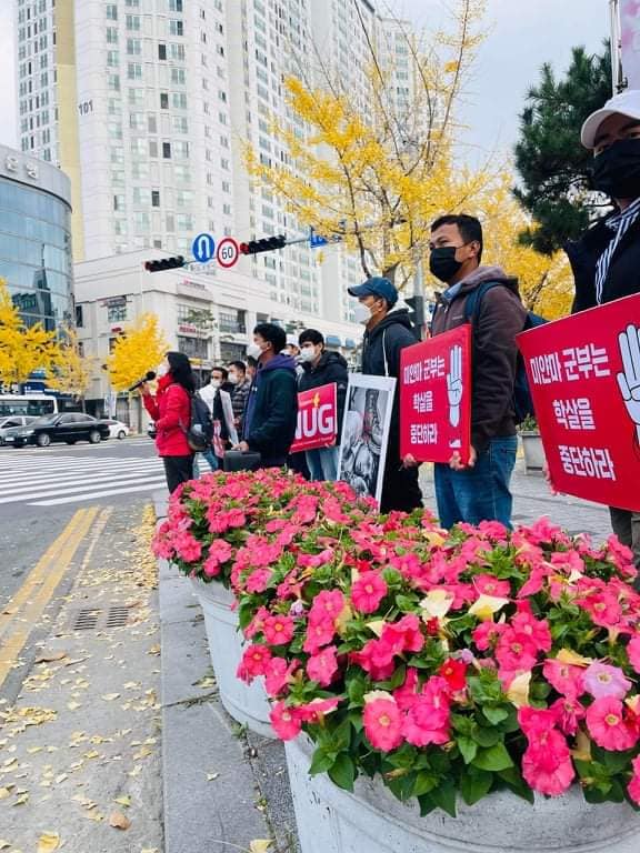 JusticeMyanmar's tweet photo. 🧵South Korean gov continues complicity w/ terrorist #Myanmar junta. In Jan 2022, ASEAN-Korea Centre's #ASEAN Connectivity Forum gave a platform to two speakers from the military junta, who appealed for finance &amp; investment. Forum held with cooperation of @MOFAkr_eng &amp; @ASEAN 1/ https://t.co/YL4twI4ob2