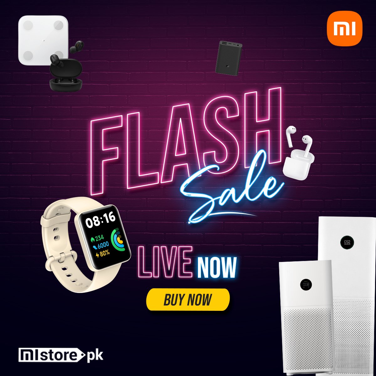 MistorePk's tweet photo. #WeeklyFlashSale is Now Live at Mistore!
Hurry up, and grab your favorite Xiaomi Eco-Products at exciting discounted prices.
Shop here: https://t.co/qnn4UkSTT3
#XiaomiPakistan #MistorePakistan https://t.co/6rRNvbxQGc