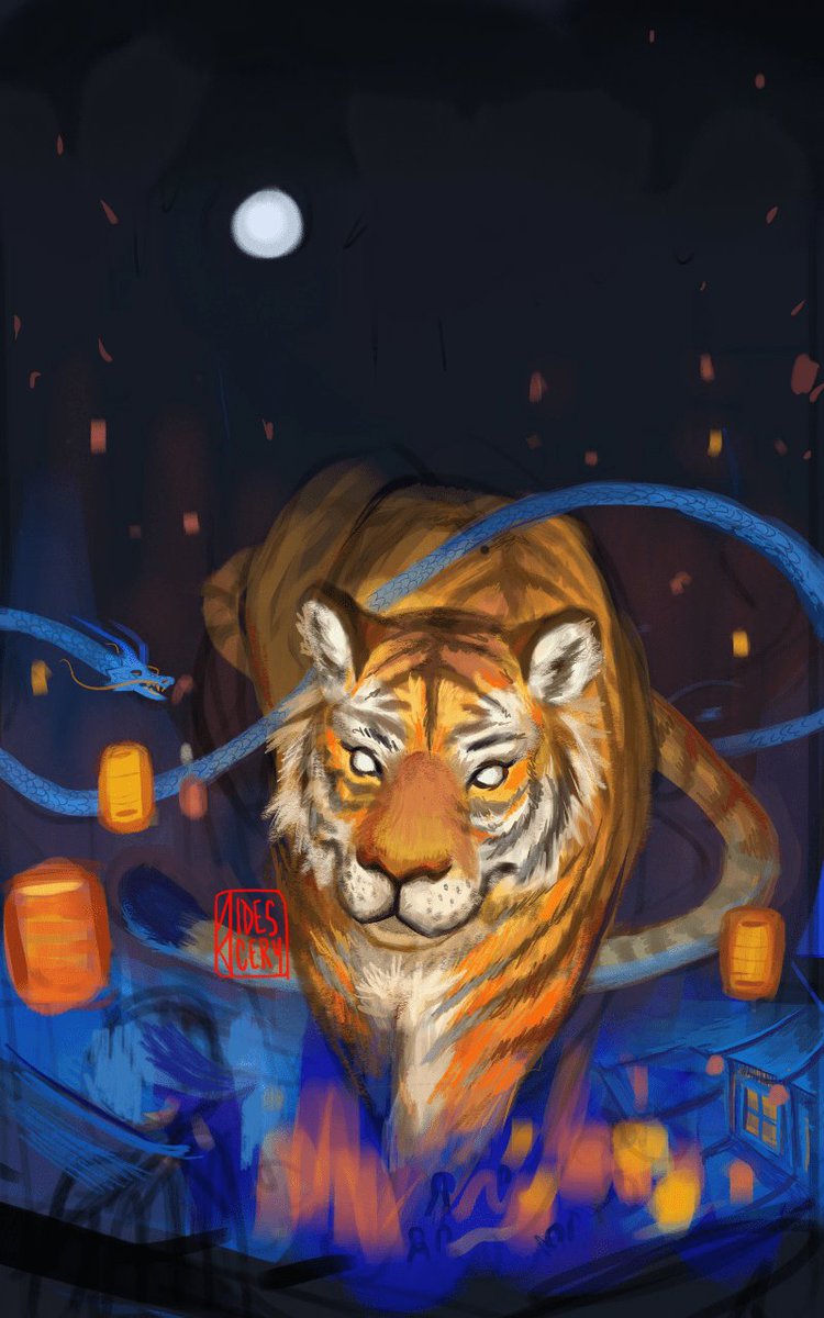 aldescery's tweet photo. late #YearOfTheTiger illustration! happy lunar new year to everyone :D

[ #ArtistOnTwitter #LunarNewYear ] https://t.co/B6mabxL4R3