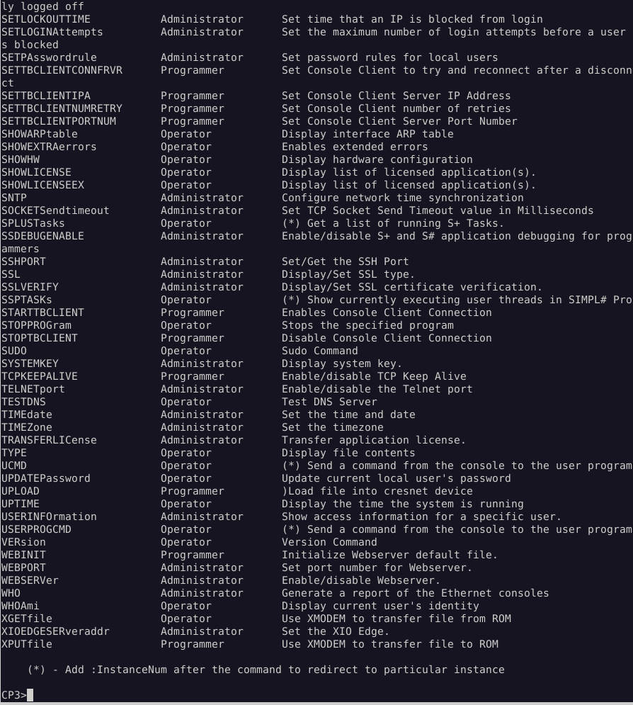 macroform_node's tweet photo. 122.170.106.253
122.170.106.253
119.199.189.170
73.252.181.106
4 of ~90 #CrestronElectronics #CP3 control system devices with their telnet consoles wide open to the internet with no authentication configured
#infosec #skroobsec #cybersecurity #informationsecurity #infosecresearch https://t.co/sih9rCVEh6