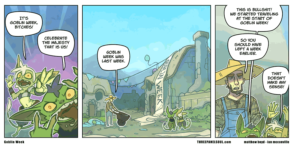 ThreePanelSoul's tweet image. Goblin Week

threepanelsoul.com/comic/goblin-w…