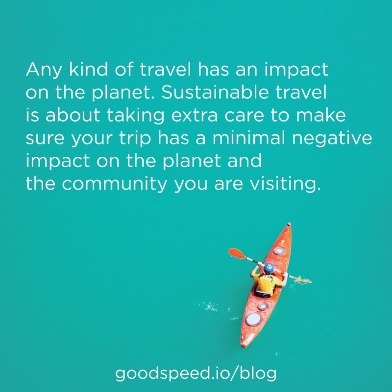 GoodspeedGlobal's tweet photo. While perfectly sustainable travel may not be realistic, there are several steps you can take to lower your footprint while still setting foot all over the globe. 🌍

Here are the latest trends in sustainable travel 👇

#GoodspeedGlobal #SustainableTravel
