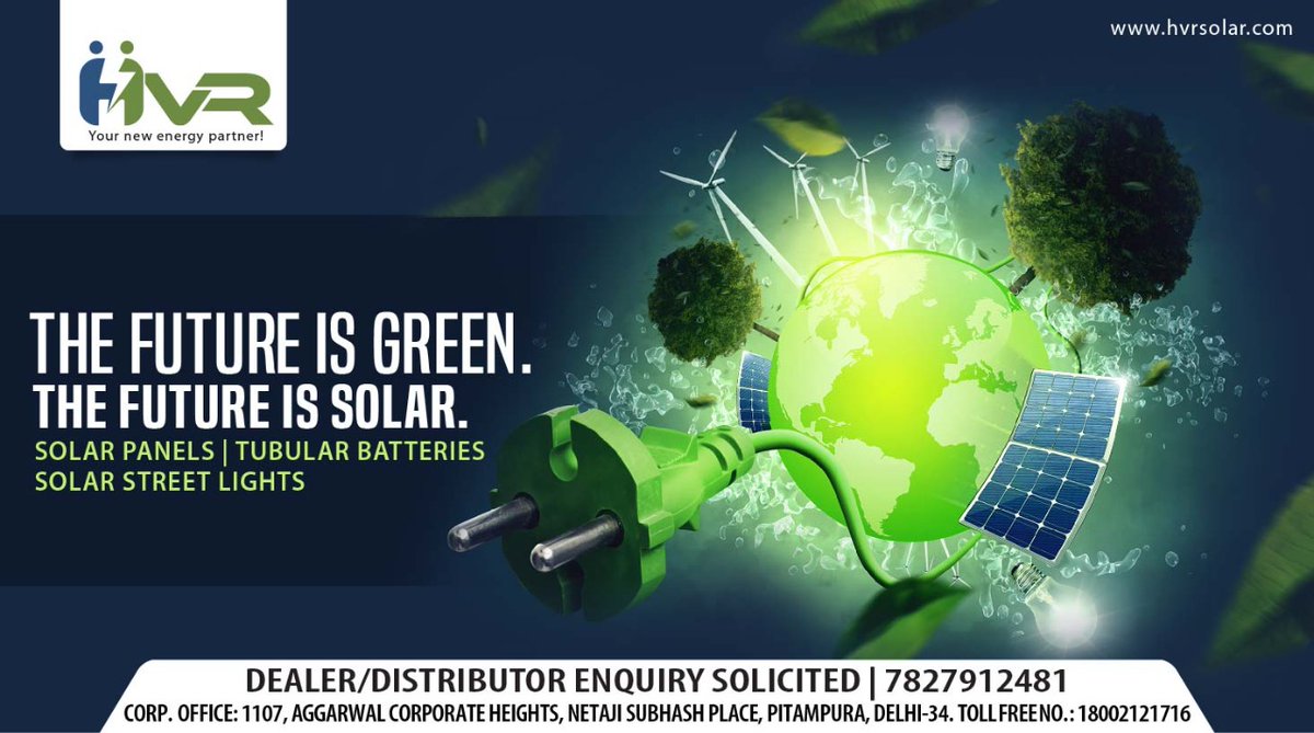 HVR_Solar's tweet photo. The future is dedicated to #renewableenergy. That’s why #HVR urges you to switch to solar because of #FutureIsSolar.
https://t.co/fp97bpoBNk

#SolarManufacturer #SolarSystem #SolarPanels #Solarpower #OEM #EPCSolution #Distributorship #Dealership #Hvr #Hvrsolar #VocalForLocal https://t.co/of7t78YqHA
