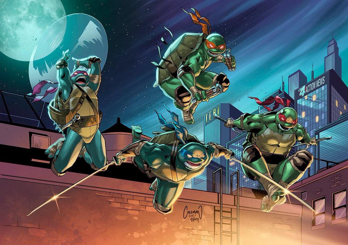 New one in a long while. Lines by the awesome @ruairicoleman and colors by me. #tmnt #idw #ninjaturtles #heagycolors