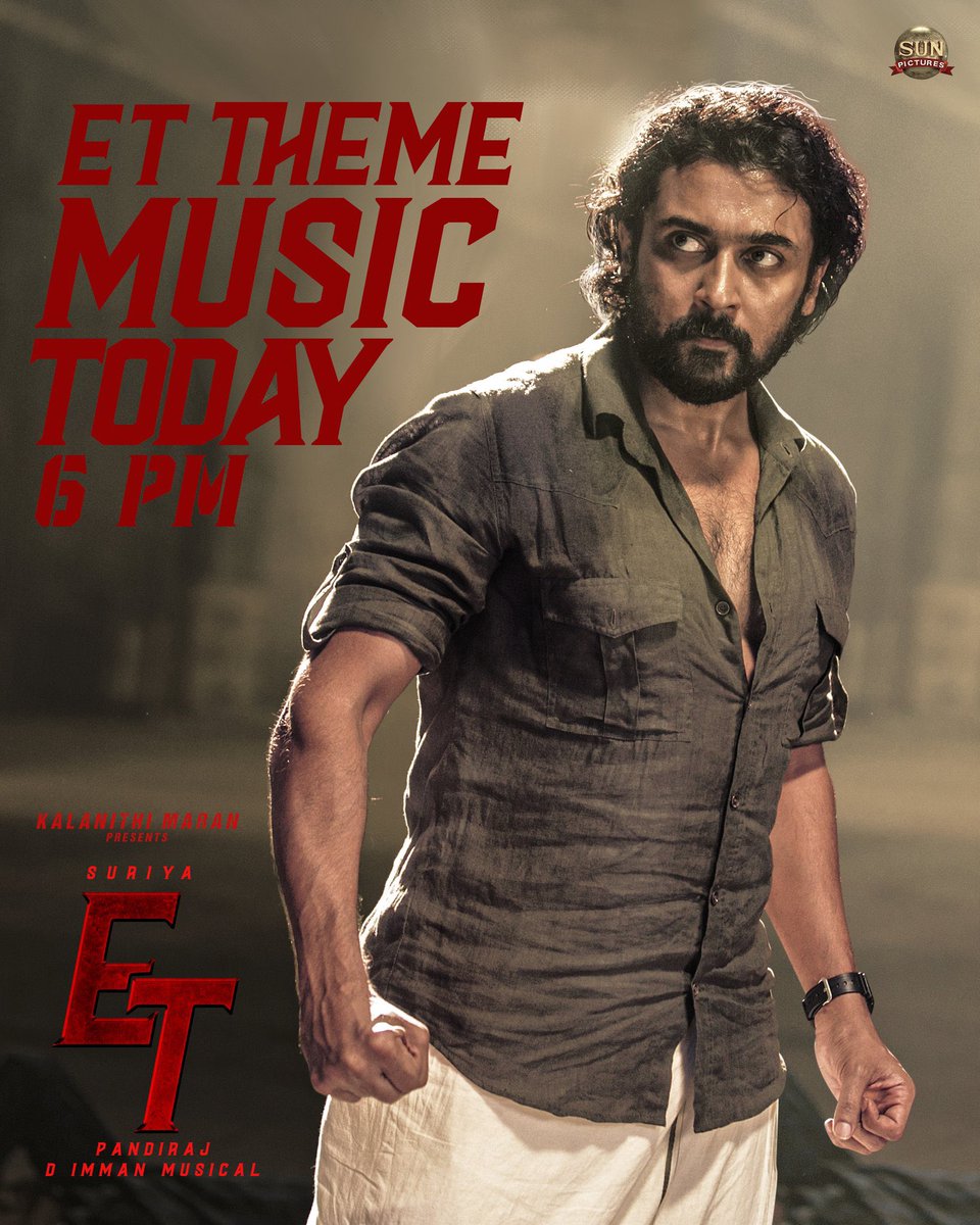 Summa Surrunu #ET Theme Music to unveil today at 6pm IST!
Plug your in ears!
A #DImmanMusical
Praise God!