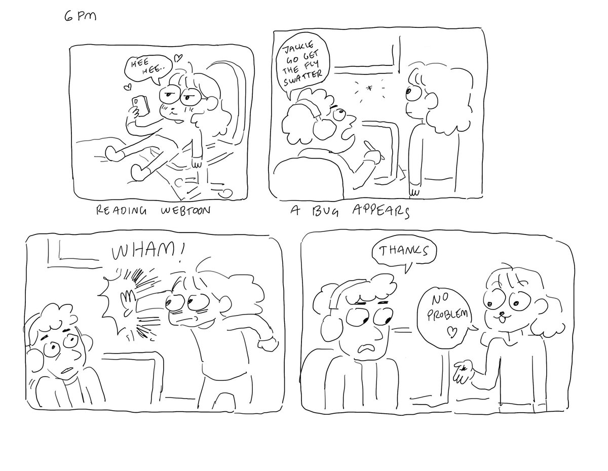 switched to ipad because ain't no way I'm going on my computer after 6pm! #hourlycomicday 