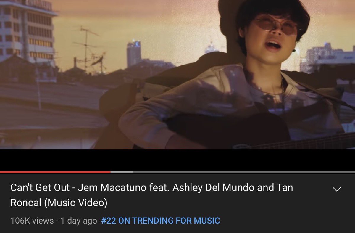starhuntabscbn's tweet photo. Can't Get Out is Trending! 🧡

Get ready to feel the kilig as @Jemmacatuns’s Can’t Get Out starring @lallainashley &amp; @tanredroncal music video is out! 

Wag nang magpahuli and watch the music video on Star Music's YouTube Channel!
🔗 https://t.co/QNzupFN1xQ https://t.co/XDzOCgMxkW