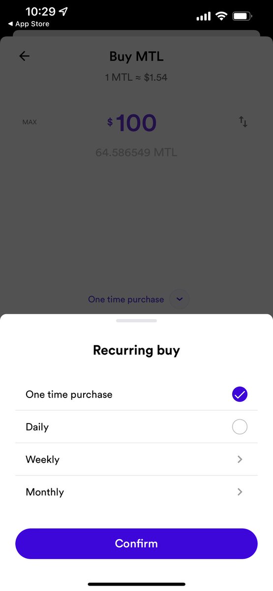MarshallHayner's tweet photo. Recurring buys are here with @metalpaysme get your DCA on 🦾 $MTL 🤘 $XPR ⚛️ $ETH ⬨ #BTC #Crypto https://t.co/ygHgrerisE