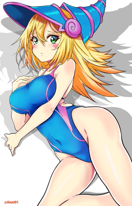 ブラックマジシャンガール競泳水着 