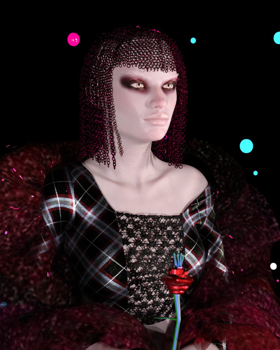sholotch's tweet photo. Before new season of our #MPDFC
#METAPUNKDIGITALFASHIONCONTEST
lets explore works from season 1

This Punk meta queen was made by 
 @Threedeshka https://t.co/3WsGn6xtQJ