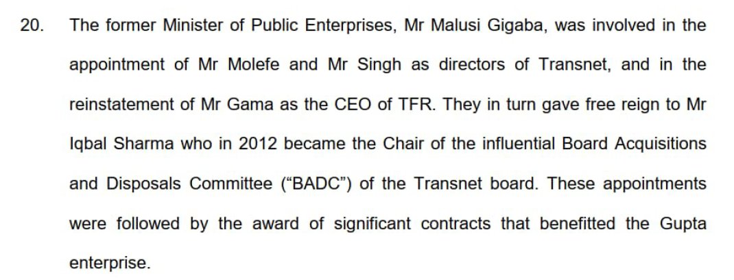 Thobzam's tweet image. @StateCaptureCom didn't Cyril confirm to the commission his role in Brian Molefe's appointment? Why is he not being mentioned on this appointment?